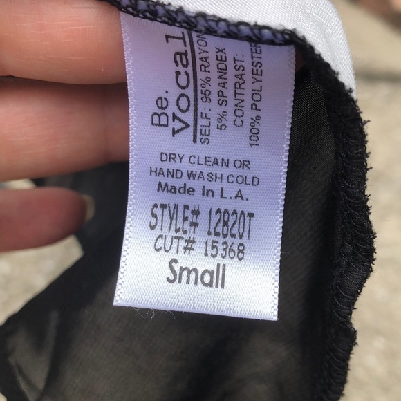 𝅺SEXY sheer motorcycle skulll rock shirt blouse by Voice of California - Picture 8 of 9